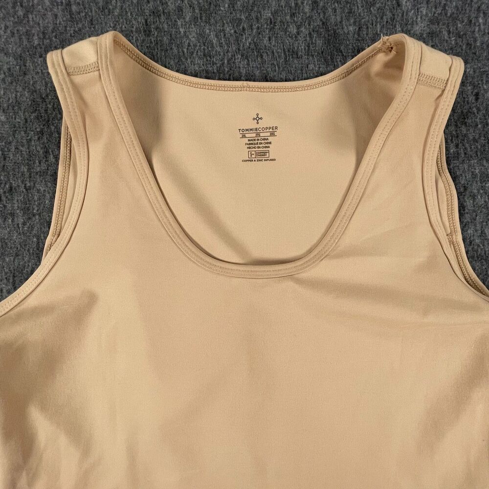 Tommie Copper Women's Compression Tank Top Nude Beige Core Support 2XL - Picture 3 of 12